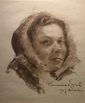 Smorczewski "Portret kobiety(kredka)"