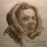 Smorczewski "Portret kobiety(kredka)"