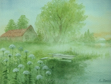Maksymow "Łódka przy brzegu"